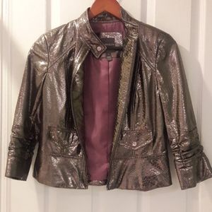 Sexy metallic jacket size 4